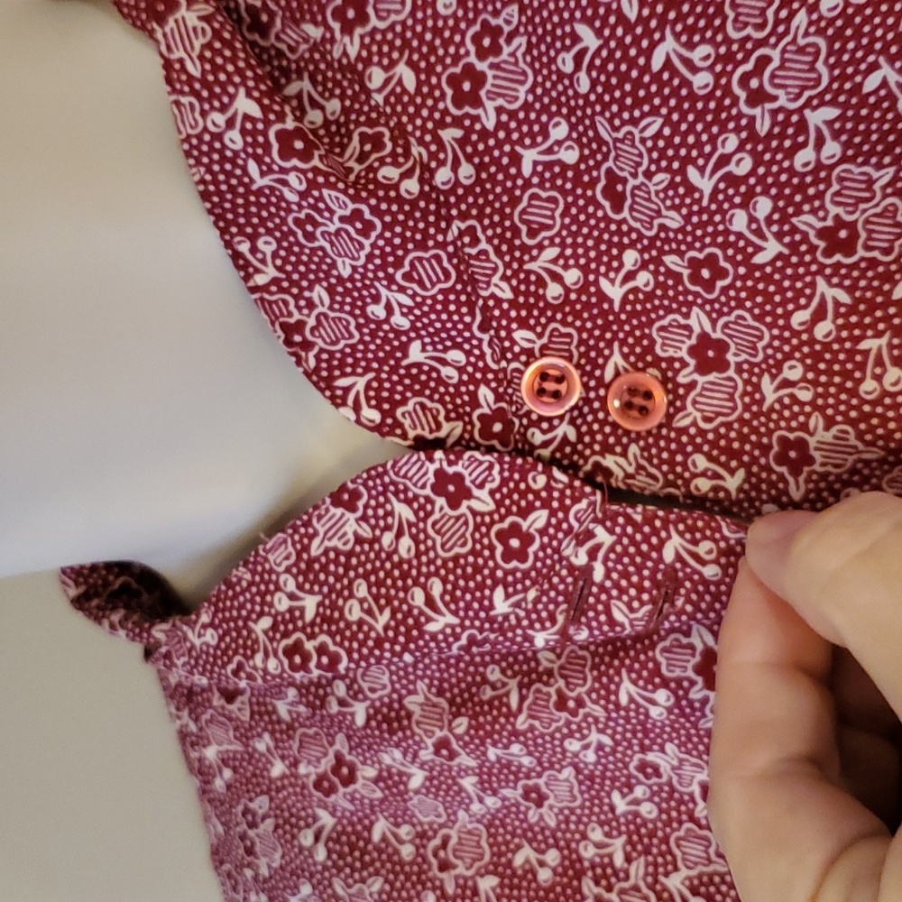 Vintage Diane Von Furstenberg Floral Peplum Blouse Top Size M - Picture 6 of 9